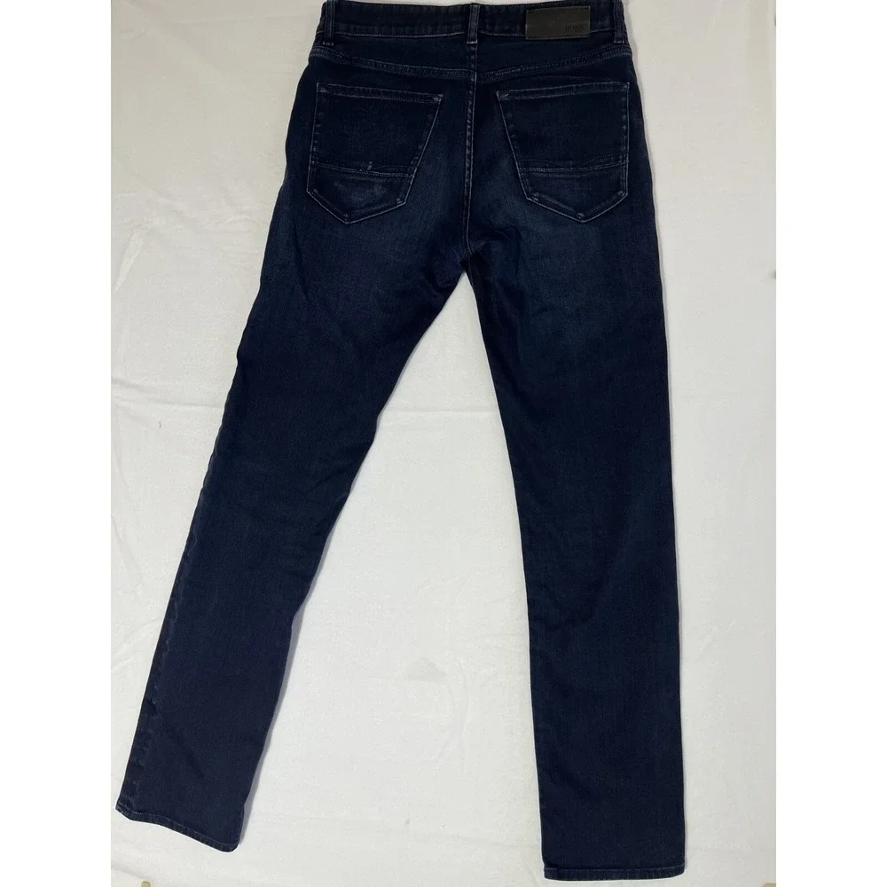 Hugo Boss Jeans Men's 30 x 32 Blue Candiani Denim Stretch Zip Fly‎ Made in Italy